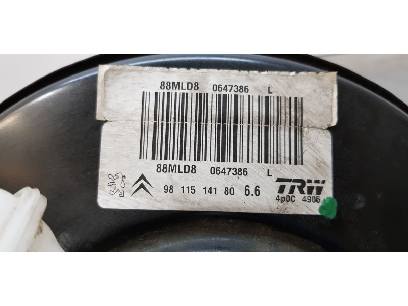 Recambio de servofreno para peugeot 2008 (--.2013) active referencia OEM IAM 9811514180  