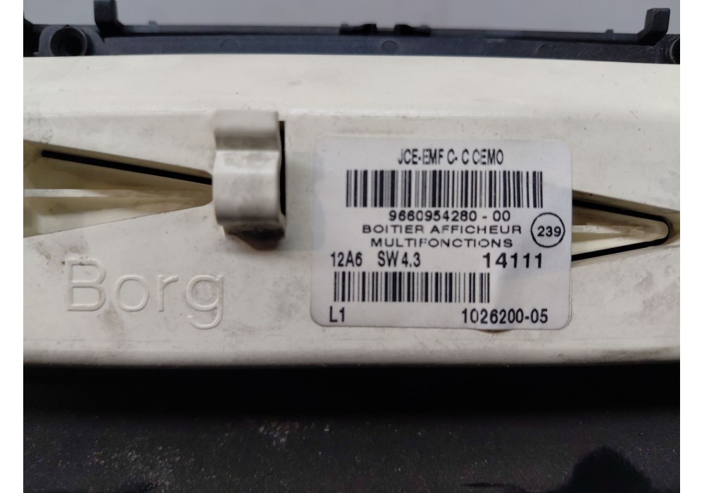 Recambio de pantalla multifuncion para peugeot 407 coupé (6c_) 2.7 hdi referencia OEM IAM 6593N5 9660954280 