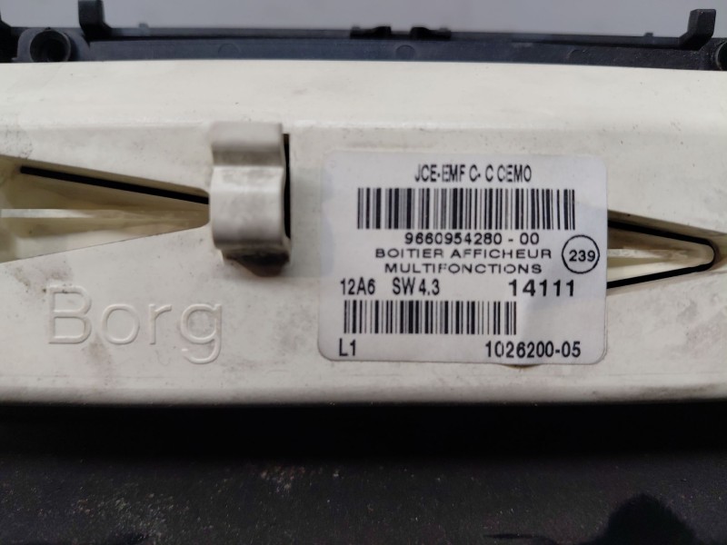 Recambio de pantalla multifuncion para peugeot 407 coupé (6c_) 2.7 hdi referencia OEM IAM 6593N5 9660954280 