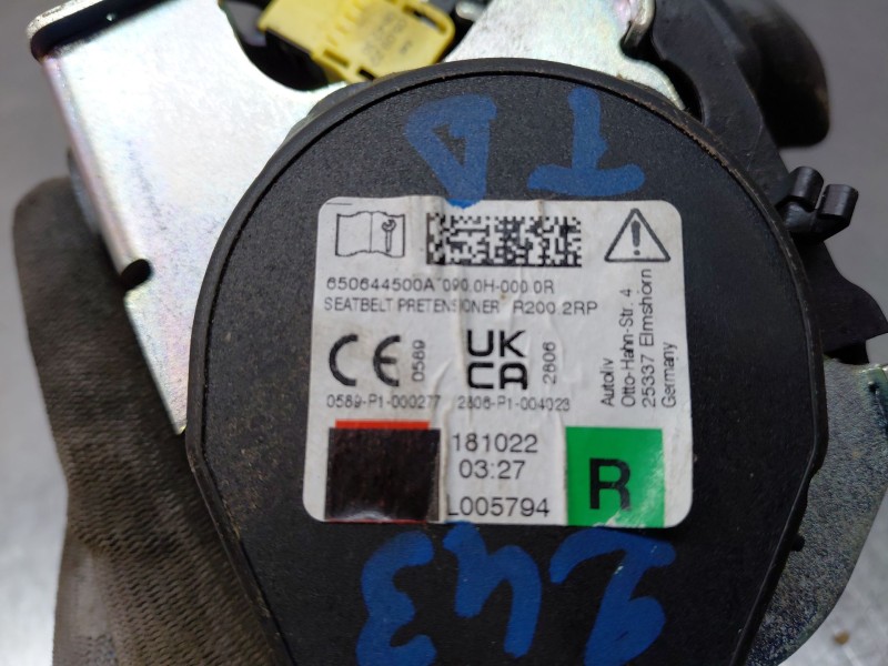 Recambio de cinturon seguridad trasero derecho para ford focus active referencia OEM IAM 2770017  