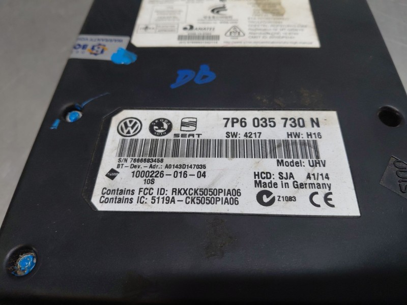 Recambio de modulo electronico para seat ibiza iv (6j5, 6p1) 1.2 tdi referencia OEM IAM 7P6035730N  