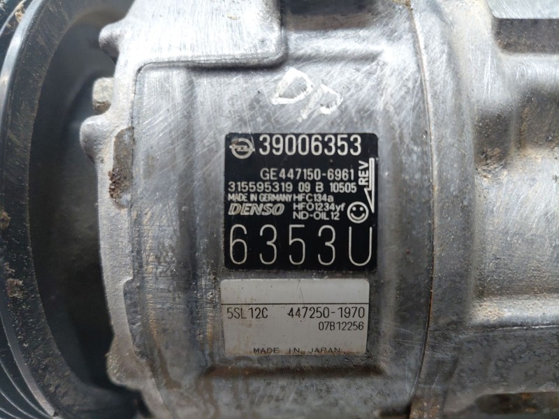 Recambio de compresor aire acondicionado para opel corsa e design referencia OEM IAM   