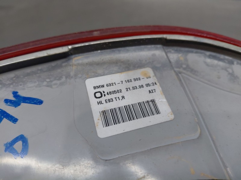 Recambio de piloto trasero derecho para bmw serie 3 cabrio (e93) essence referencia OEM IAM   