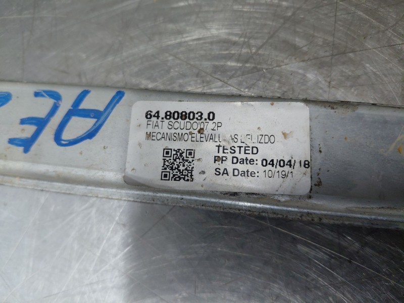 Recambio de elevalunas delantero izquierdo para peugeot expert kasten active referencia OEM IAM   