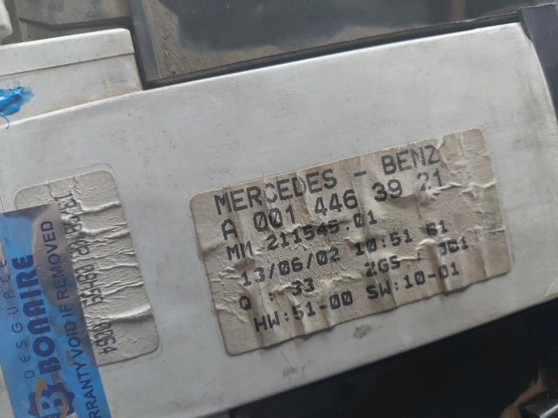 Recambio de cuadro instrumentos para mercedes-benz vito autobús (w638) 108 cdi 2.2 (638.194) referencia OEM IAM   