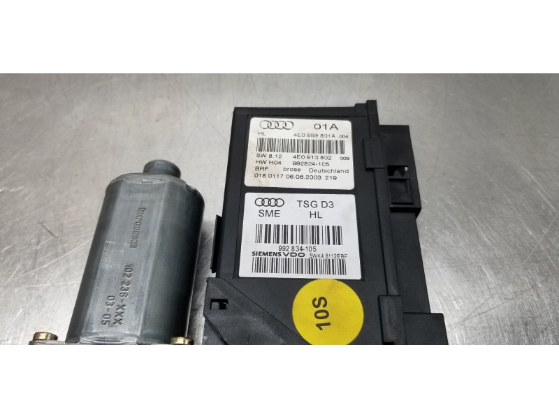 Recambio de motor elevalunas trasero izquierdo para audi a8 (4e2) 4.2 quattro referencia OEM IAM 4E0959801D 4E0959801A 4E0910802