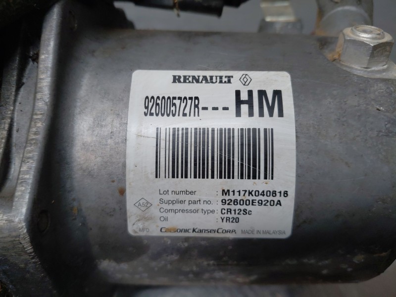 Recambio de compresor aire acondicionado para dacia lodgy ambiance referencia OEM IAM   