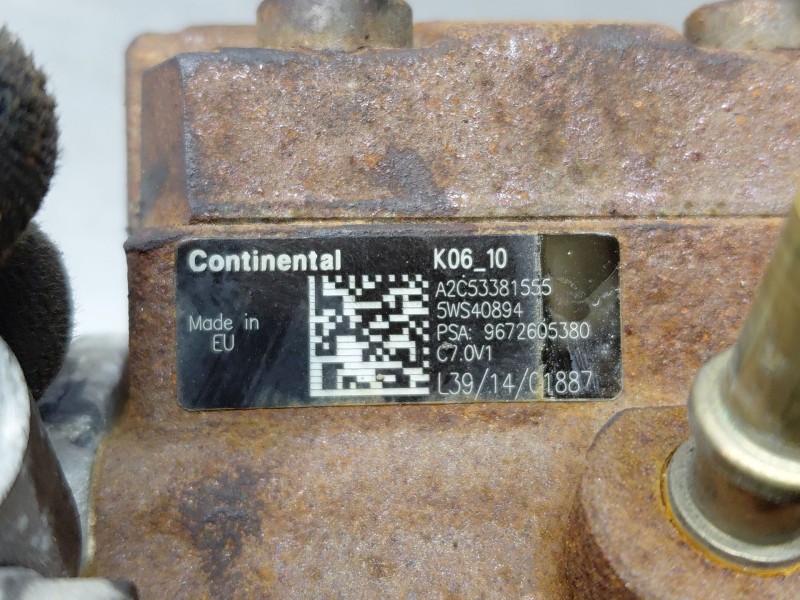 Recambio de bomba inyeccion para peugeot 208 bluehdi referencia OEM IAM 9811347380 9672605380 