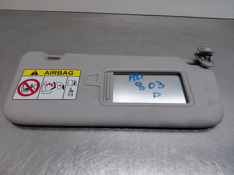 Recambio de parasol derecho para hyundai kona hybrid referencia OEM IAM   