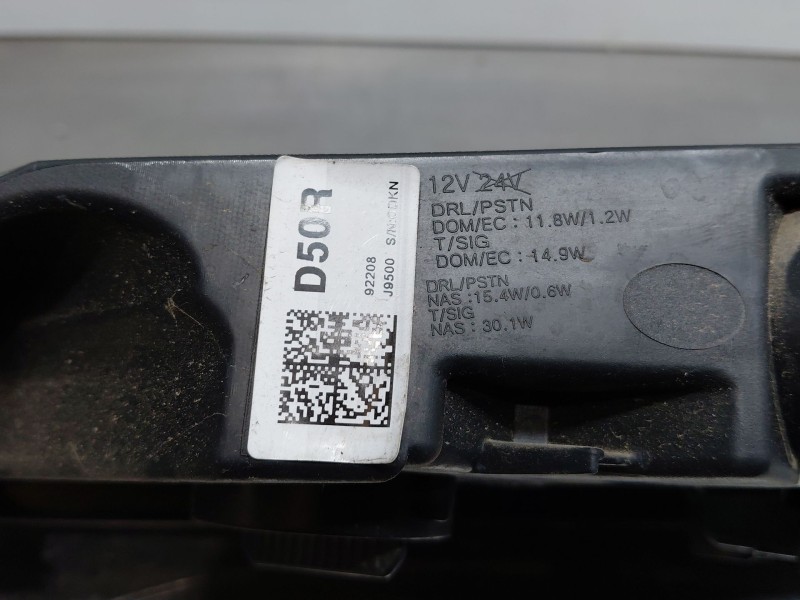 Recambio de piloto delantero derecho para hyundai kona hybrid referencia OEM IAM 92208J9500  