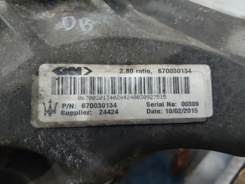 Recambio de diferencial trasero para maserati quattroporte granlusso referencia OEM IAM   