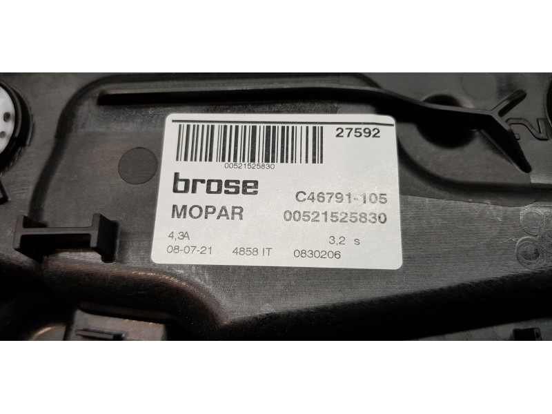 Recambio de elevalunas trasero izquierdo para jeep renegade limited 4x2 referencia OEM IAM 52152583  