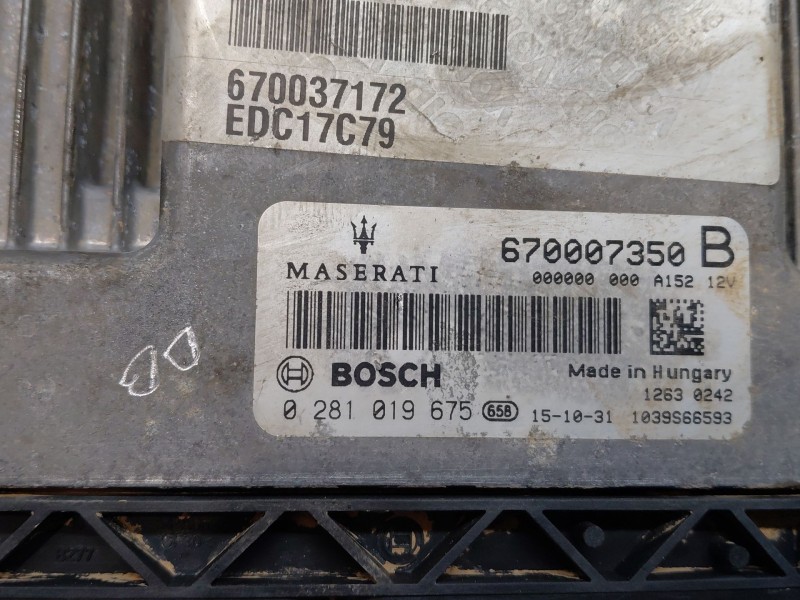 Recambio de centralita motor uce para maserati quattroporte granlusso referencia OEM IAM   