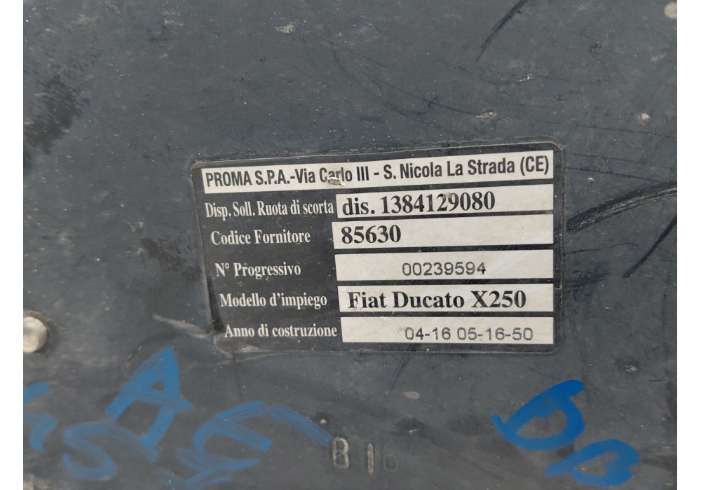 Recambio de soporte rueda repuesto para citroën jumper iii furgoneta 2.2 hdi 130 referencia OEM IAM   