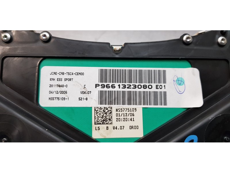 Recambio de cuadro instrumentos para peugeot 307 berlina (s2) xs referencia OEM IAM 9661323080   Recambio de cuadro instrumentos para peugeot 307 berlina (s2) xs referencia OEM IAM 9661323080