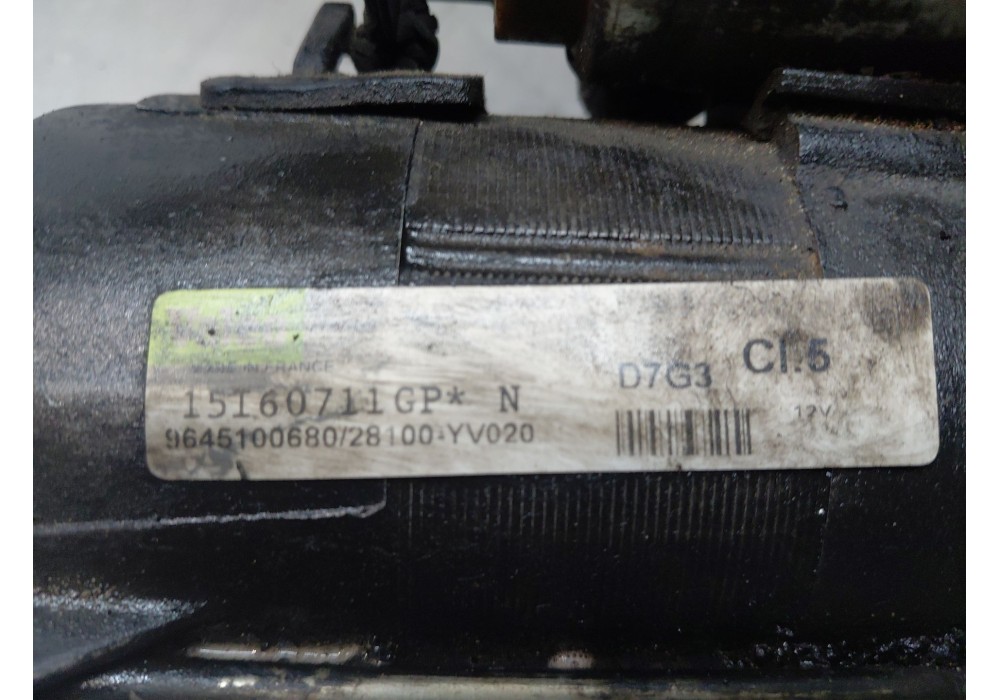 Recambio de motor arranque para peugeot 407 (6d_) 1.6 hdi 110 (6d9hzc, 6d9hyc) referencia OEM IAM 9645100680  