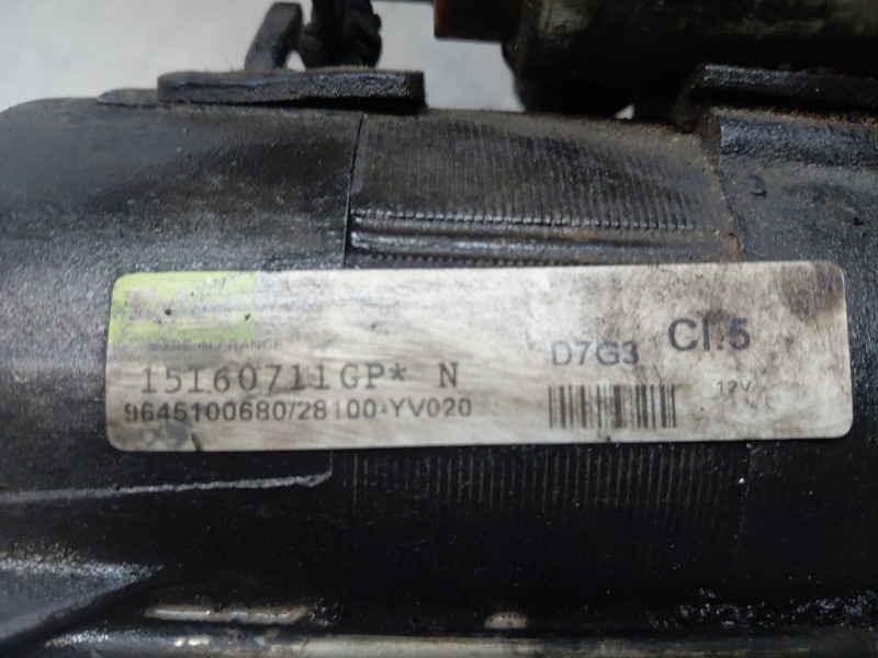 Recambio de motor arranque para peugeot 407 (6d_) 1.6 hdi 110 (6d9hzc, 6d9hyc) referencia OEM IAM 9645100680  