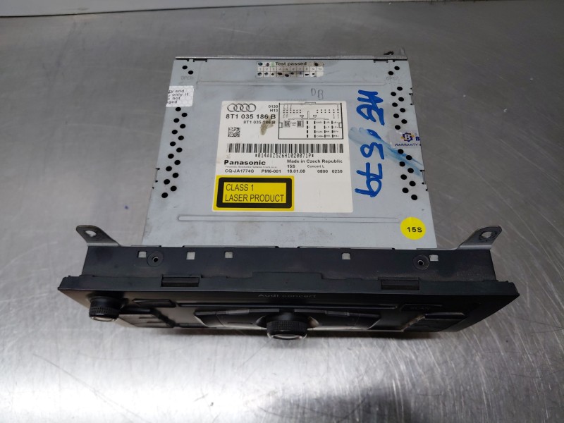 Recambio de sistema audio / radio cd para audi a4 b8 (8k2) 2.0 tdi referencia OEM IAM 8T1035186B  