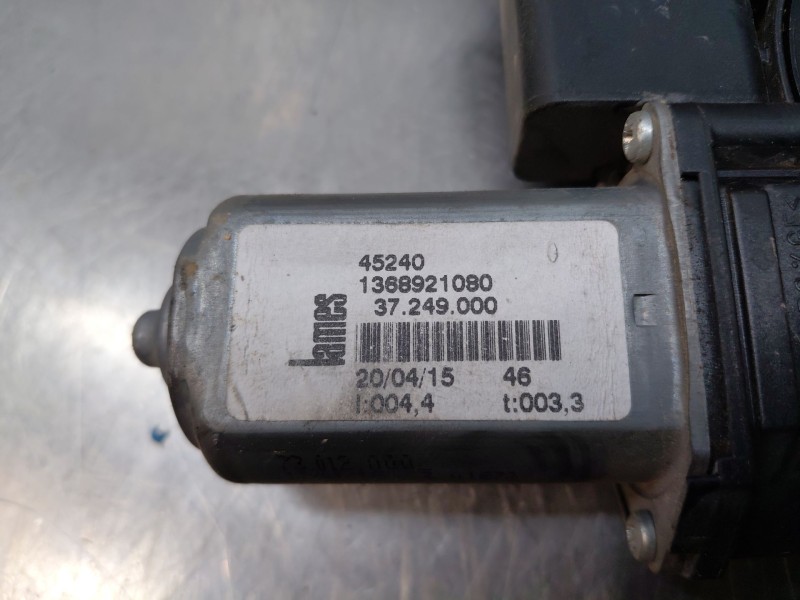 Recambio de elevalunas delantero derecho para fiat ducato 250 furgón multijet referencia OEM IAM 1368921080  