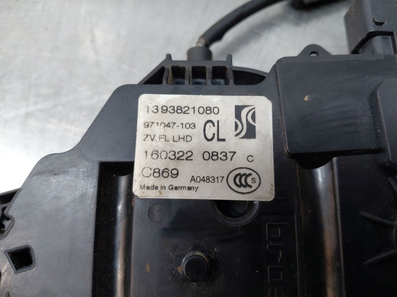 Recambio de cerradura puerta delantera izquierda para fiat ducato 250 furgón multijet referencia OEM IAM 1393821080  