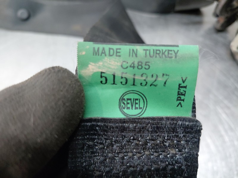 Recambio de cinturon seguridad delantero derecho para fiat ducato 250 furgón multijet referencia OEM IAM 735521571  