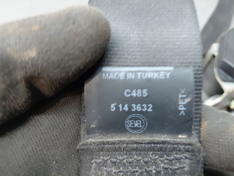 Recambio de cinturon seguridad delantero izquierdo para fiat ducato 250 furgón multijet referencia OEM IAM 735507779  