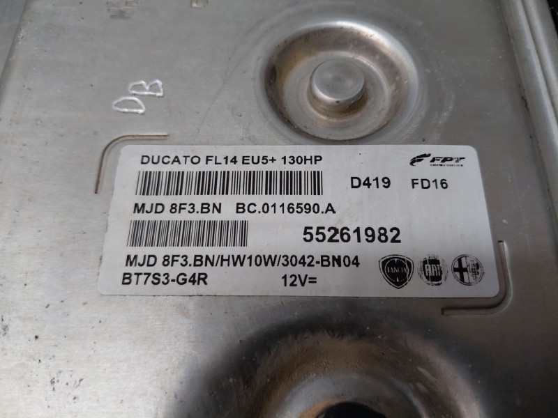 Recambio de centralita motor uce para fiat ducato 250 furgón multijet referencia OEM IAM 55261982  