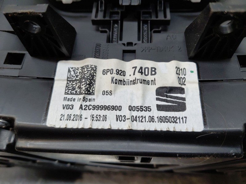Recambio de cuadro instrumentos para seat ibiza st (6p8) style referencia OEM IAM   