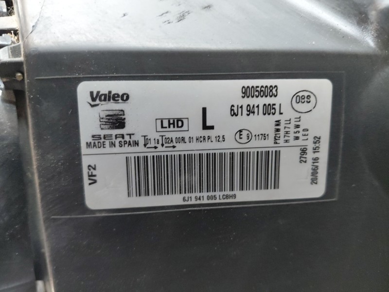 Recambio de faro izquierdo para seat ibiza st (6p8) style referencia OEM IAM   