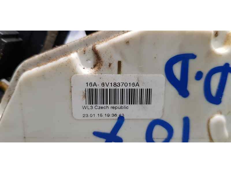 Recambio de cerradura puerta delantera derecha para skoda fabia active referencia OEM IAM 6V1837016A   Recambio de cerradura puerta delantera derecha para skoda fabia active referencia OEM IAM 6V1837016A