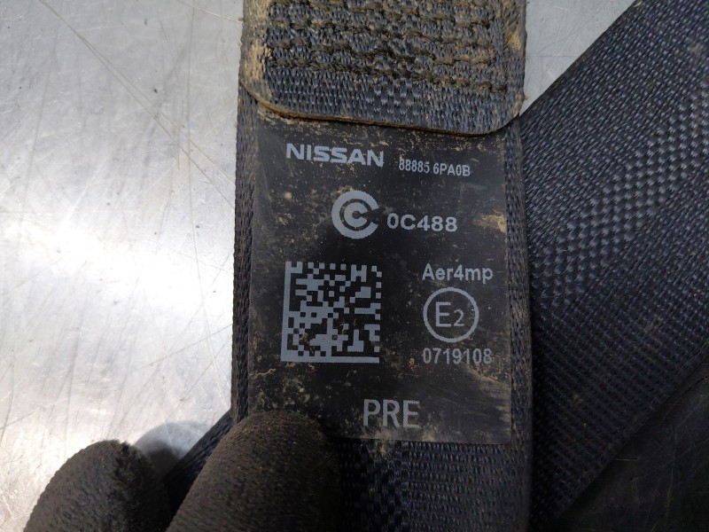 Recambio de cinturon seguridad trasero izquierdo para nissan juke (f16) tekna referencia OEM IAM   
