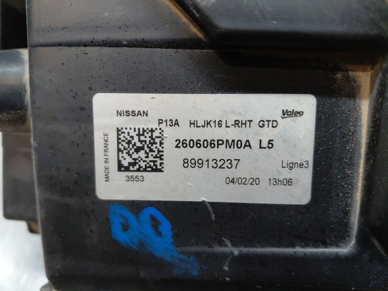 Recambio de faro izquierdo para nissan juke (f16) tekna referencia OEM IAM   