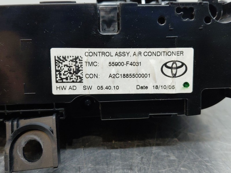 Recambio de mando climatizador para toyota c-hr hybrid referencia OEM IAM 55900F4031  