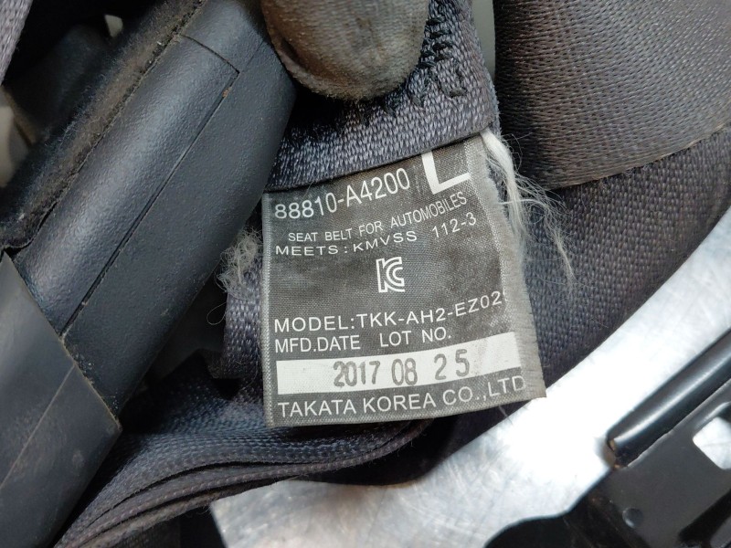 Recambio de cinturon seguridad delantero izquierdo para kia carens iv 1.7 crdi referencia OEM IAM 88810A4200WK  