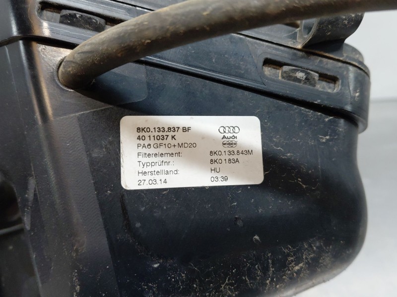 Recambio de filtro aire para audi a4 ber. (b8) multitronic referencia OEM IAM 8K0133837BF  