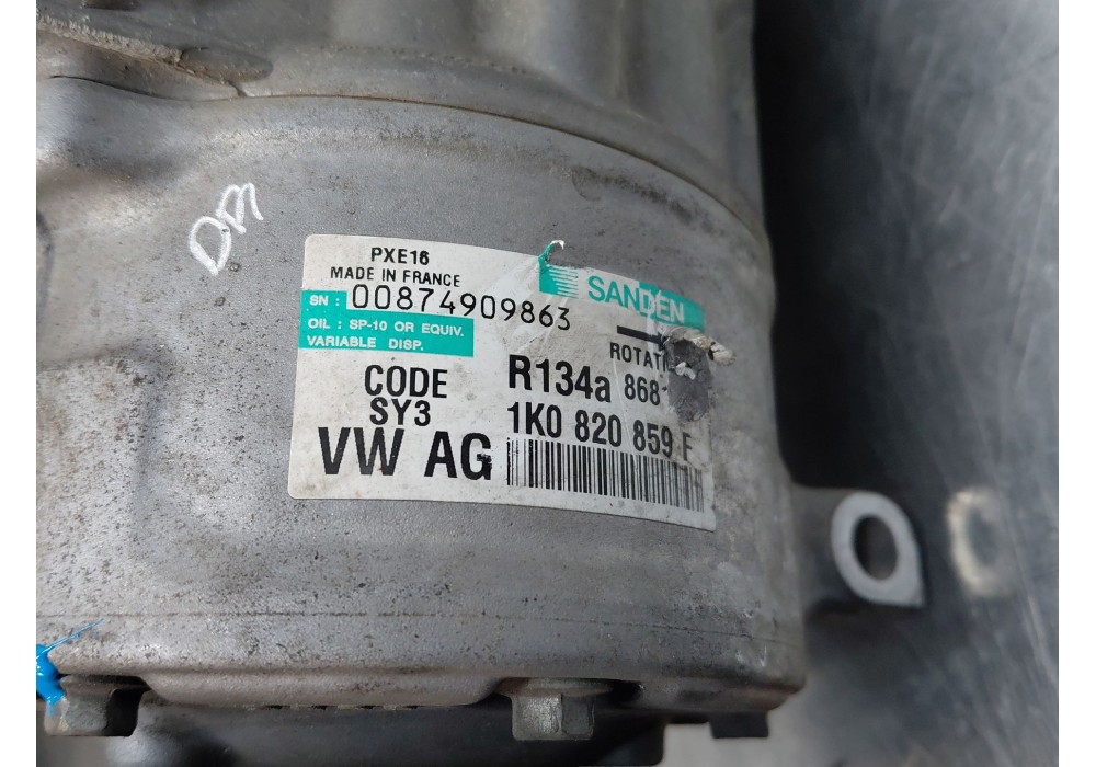Recambio de compresor aire acondicionado para seat altea xl (5p5, 5p8) 1.9 tdi referencia OEM IAM 1K0820859F  