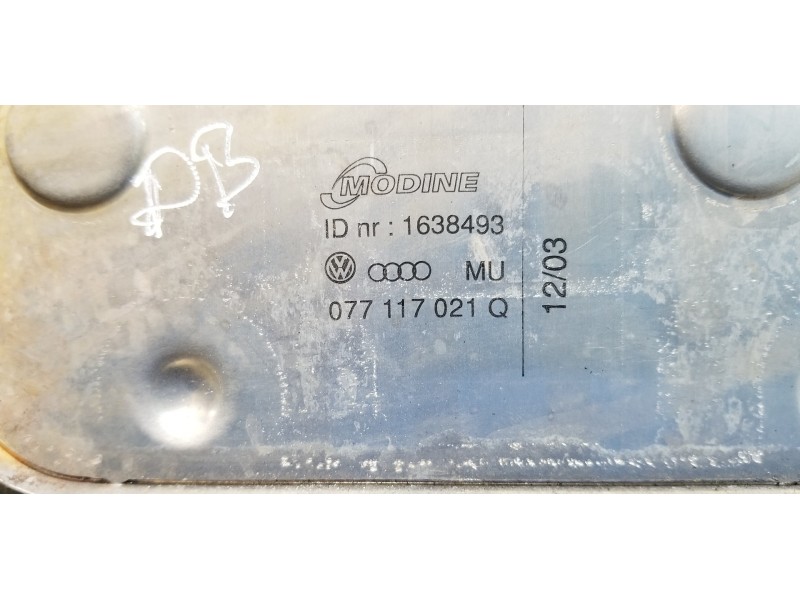 Recambio de soporte filtro aceite para audi a8 (4e2) 4.2 quattro referencia OEM IAM 077117021Q  