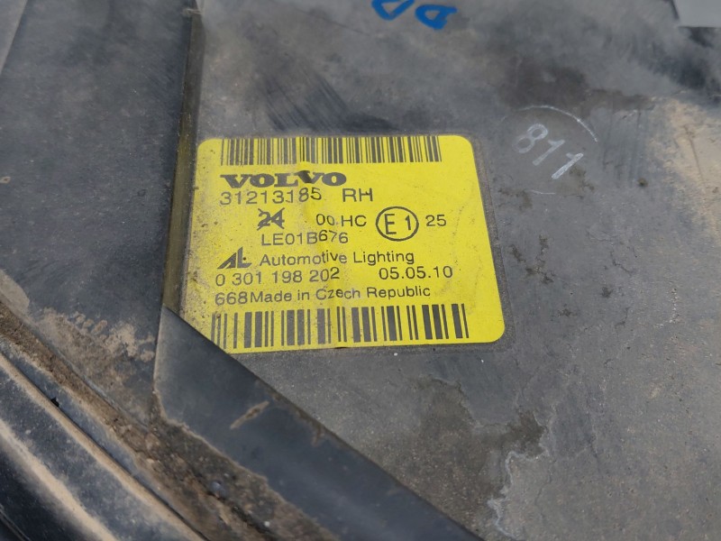 Recambio de faro derecho para volvo s40 ii (544) 1.8 referencia OEM IAM   