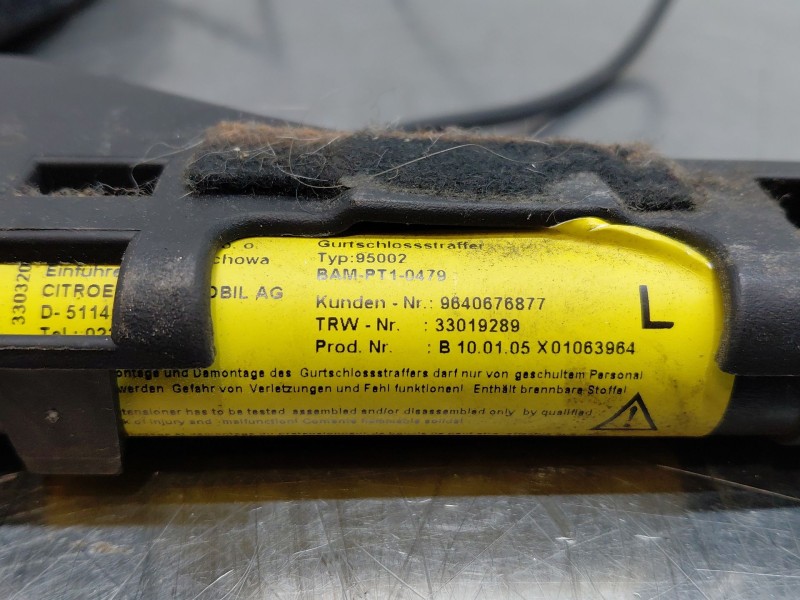 Recambio de pretensor airbag izquierdo para citroën c2 (jm_) 1.4 hdi referencia OEM IAM 8973TH  