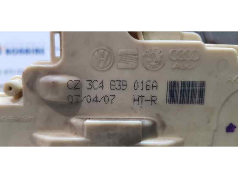 Recambio de cerradura puerta trasera derecha para volkswagen passat berlina (3c2) highline referencia OEM IAM 3C4839016A   Recambio de cerradura puerta trasera derecha para volkswagen passat berlina (3c2) highline referencia OEM IAM 3C4839016A