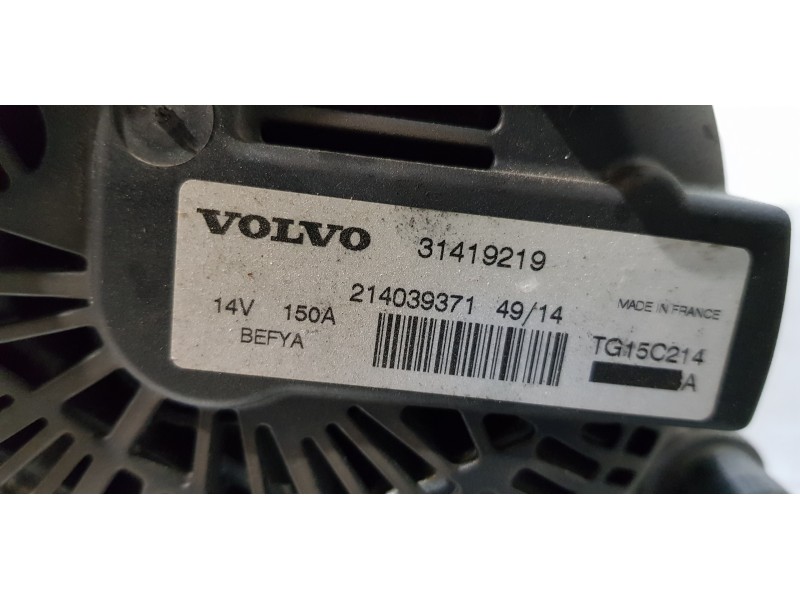 Recambio de alternador para volvo v40 basis referencia OEM IAM 31419219  