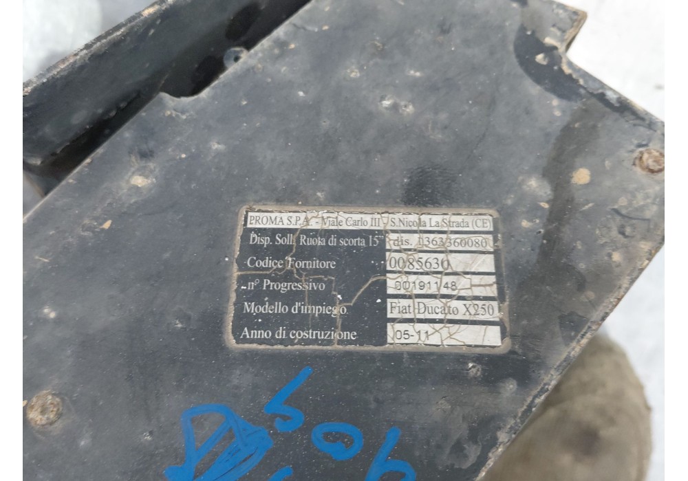 Recambio de soporte rueda repuesto para citroën jumper caja cerrada (06.2006 =>) l2h2 referencia OEM IAM 1363360080  