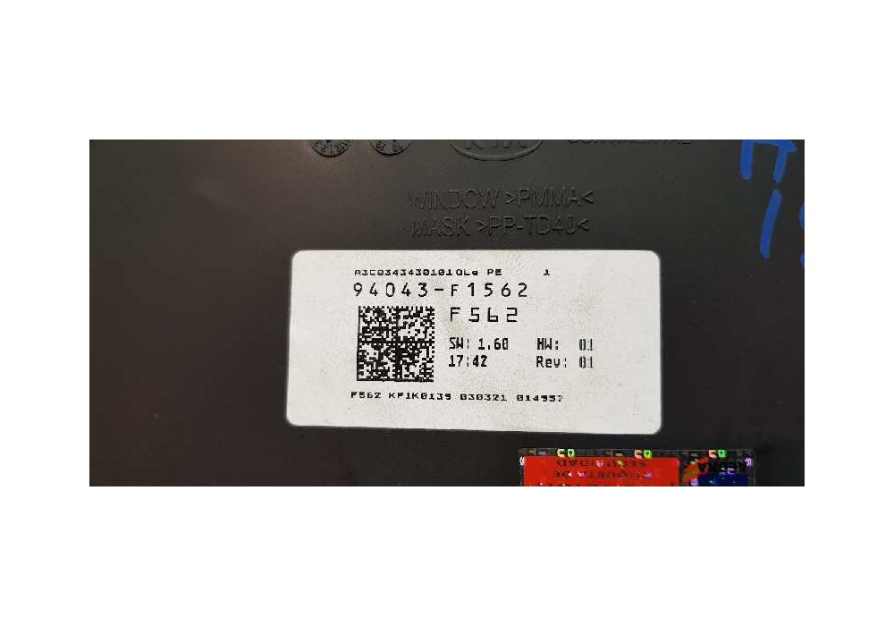 Recambio de cuadro instrumentos para kia sportage basic 2wd referencia OEM IAM 94043F1562  