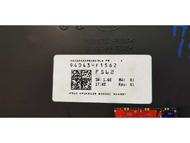 Recambio de cuadro instrumentos para kia sportage basic 2wd referencia OEM IAM 94043F1562  