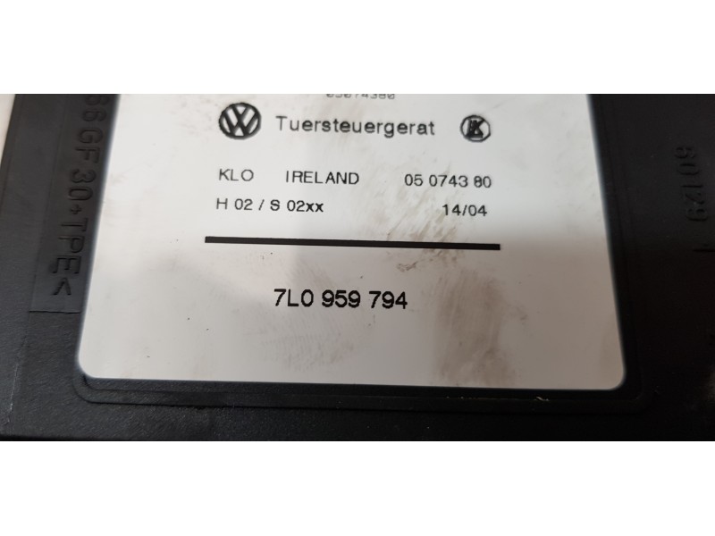 Recambio de motor elevalunas trasero derecho para volkswagen touareg (7la) tdi r5 referencia OEM IAM 7L0959794  