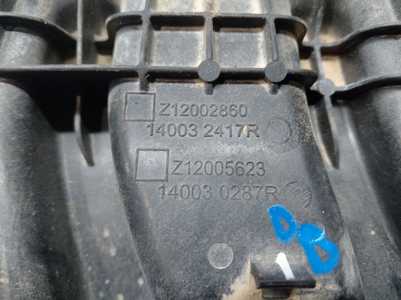 Recambio de colector admision para dacia sandero essence referencia OEM IAM 140032417R  