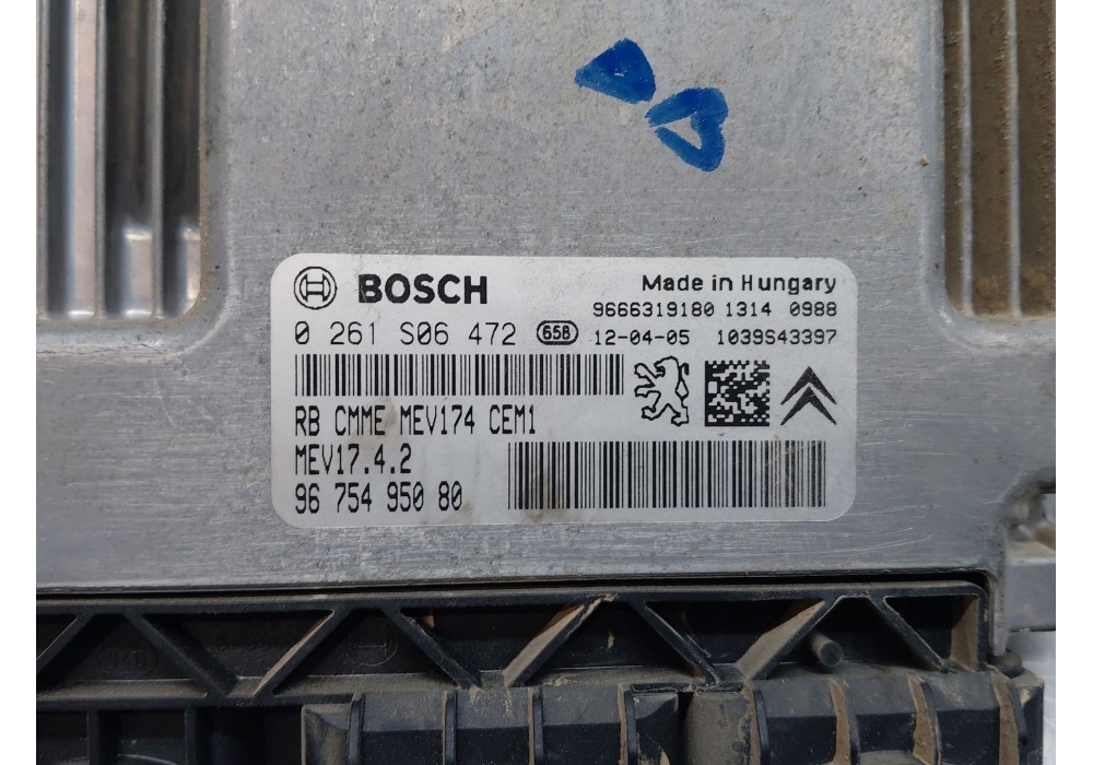 Recambio de centralita motor uce para peugeot 207/207+ (wa_, wc_) 1.4 16v referencia OEM IAM 9675495080  