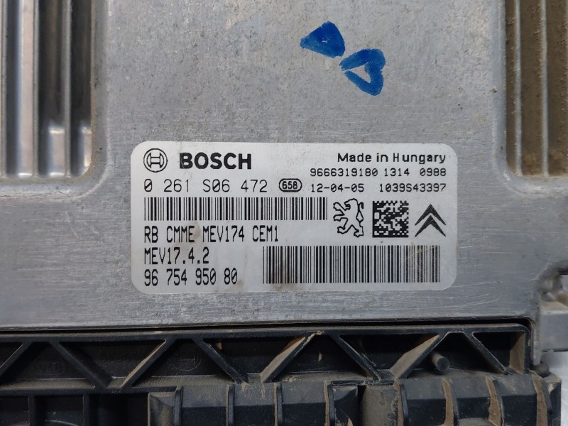 Recambio de centralita motor uce para peugeot 207/207+ (wa_, wc_) 1.4 16v referencia OEM IAM 9675495080  
