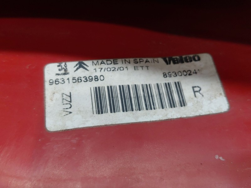 Recambio de piloto trasero derecho para citroën xsara picasso (n68) 2.0 hdi referencia OEM IAM 6351N0 9631563980 
