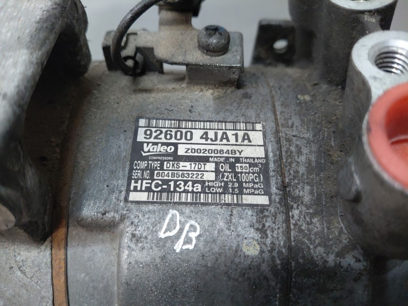 Recambio de compresor aire acondicionado para nissan navara pick-up (np300) 4x4 referencia OEM IAM 926004JA1A  